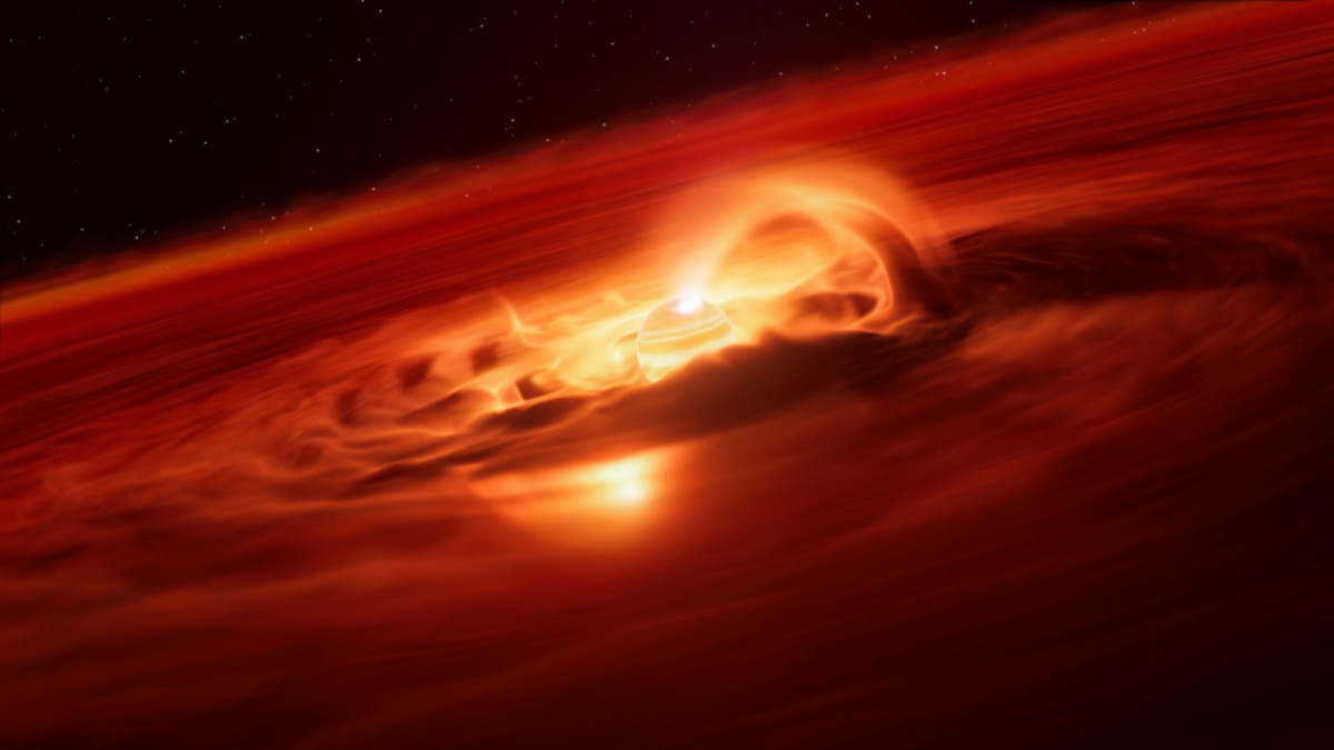 This handout artist's impression released on October 2, 2025 shows Cha 1107-7626, a rogue planet located about 620 light-years away about 5-10 times more massive than Jupiter and doesn't orbit a star. Photo by Handout / European Southern Observatory / AFP