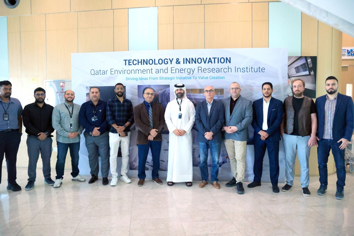 HBKU’s QEERI team who qualified for the XPRIZE Water Scarcity competition.