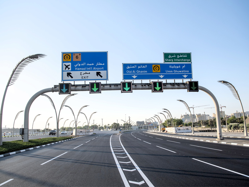 Repaving the asphalt layer of Corniche, as part of the road development and improvement plan.

