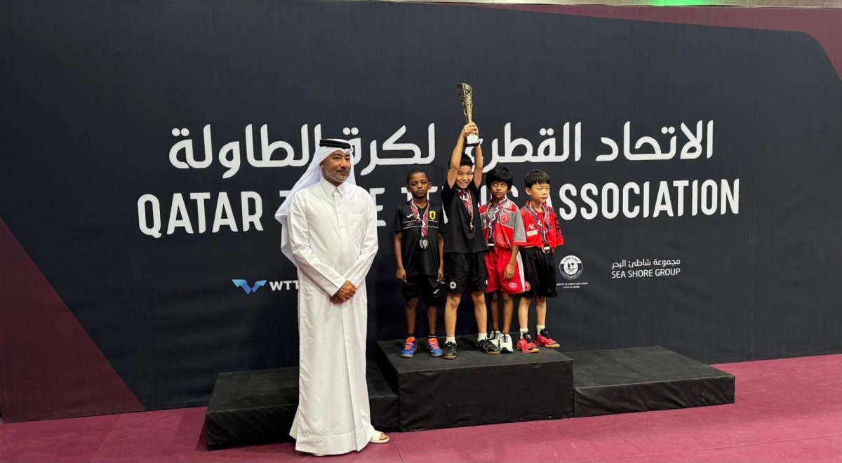QTTA Board member ThaniAl Zaraa presented the trophies to the podium winners. 