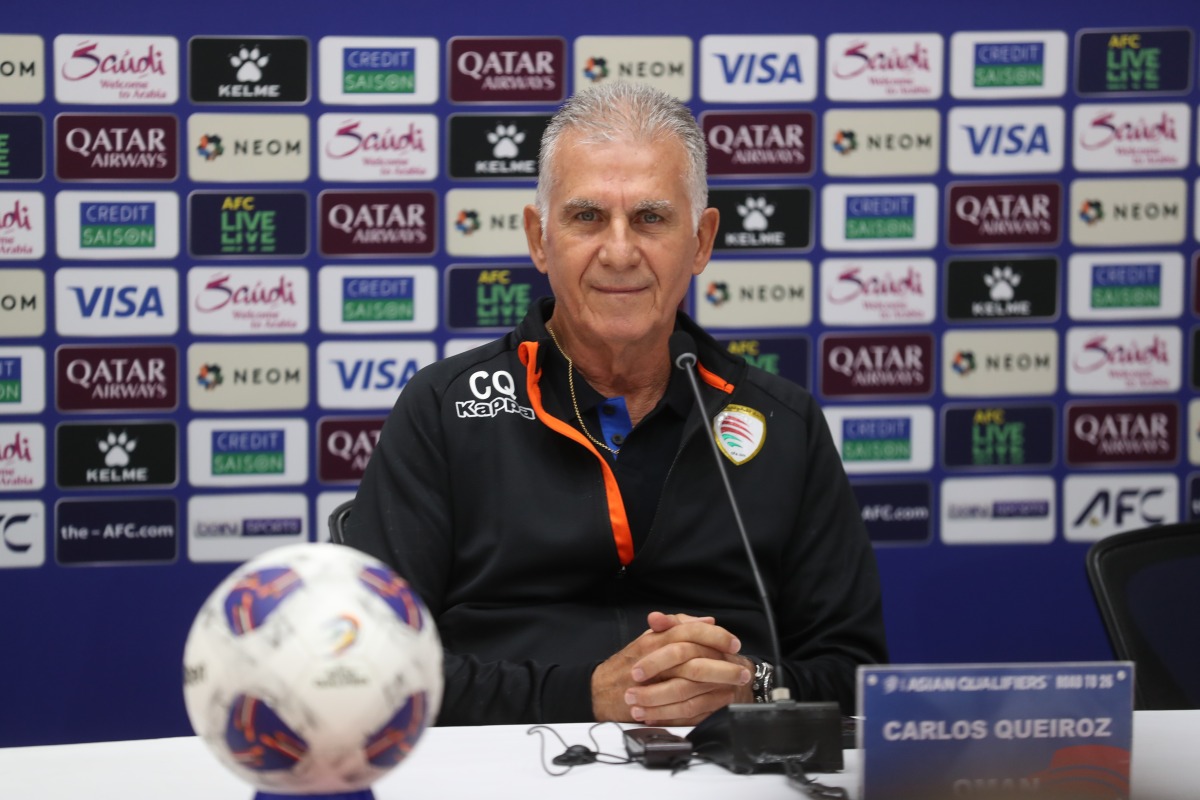 Oman head coach Carlos Queiroz