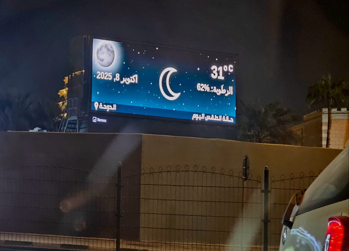 Tonight's weather in Doha / October 8, 2025