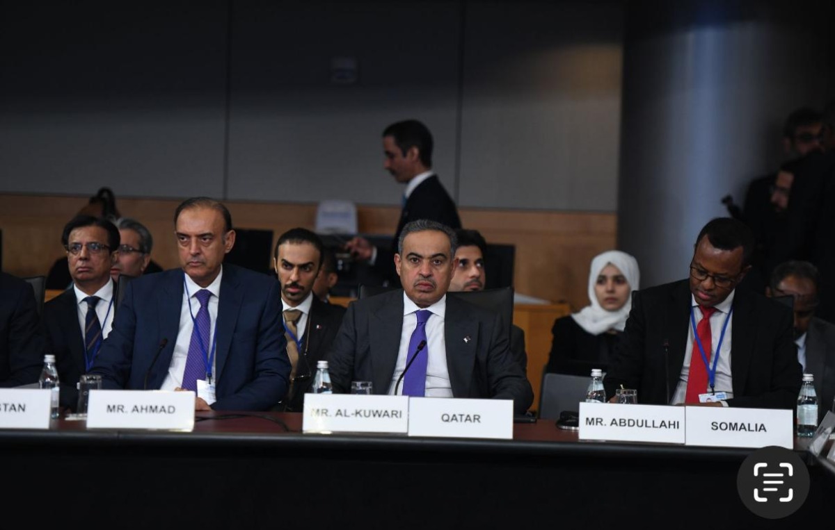 Minister of Finance, H E Ali bin Ahmed Al Kuwari during the meeting held in Washington DC, US.