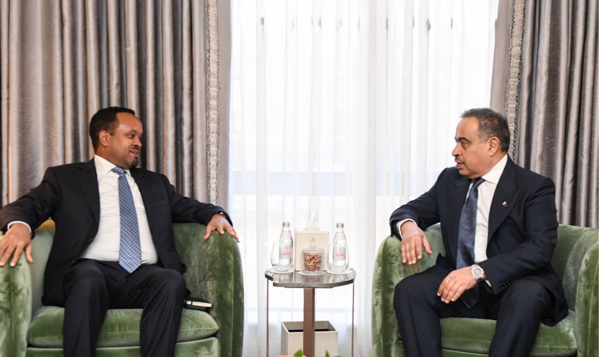 Minister of Finance, HE Ali bin Ahmed Al Kuwari with Ethiopian Minister of Finance, HE Ahmed Shide