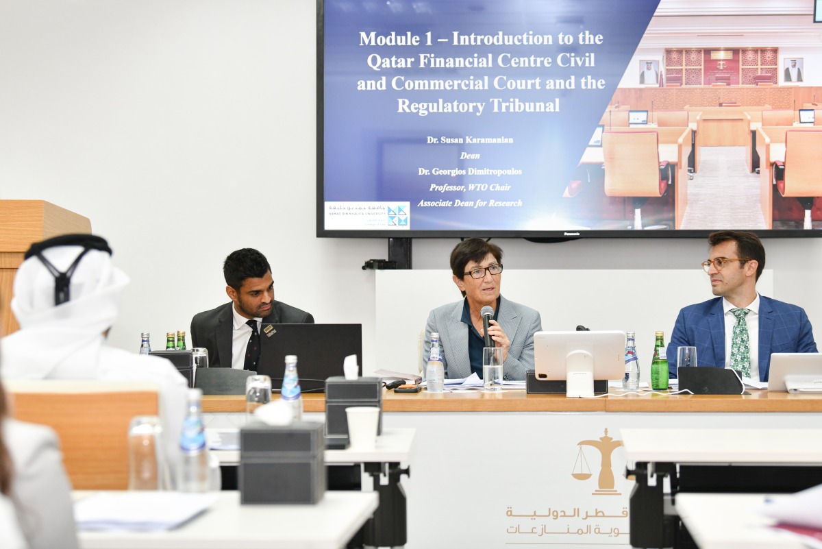 Officials during the training programme on International Commercial Court: Practice and Procedure.