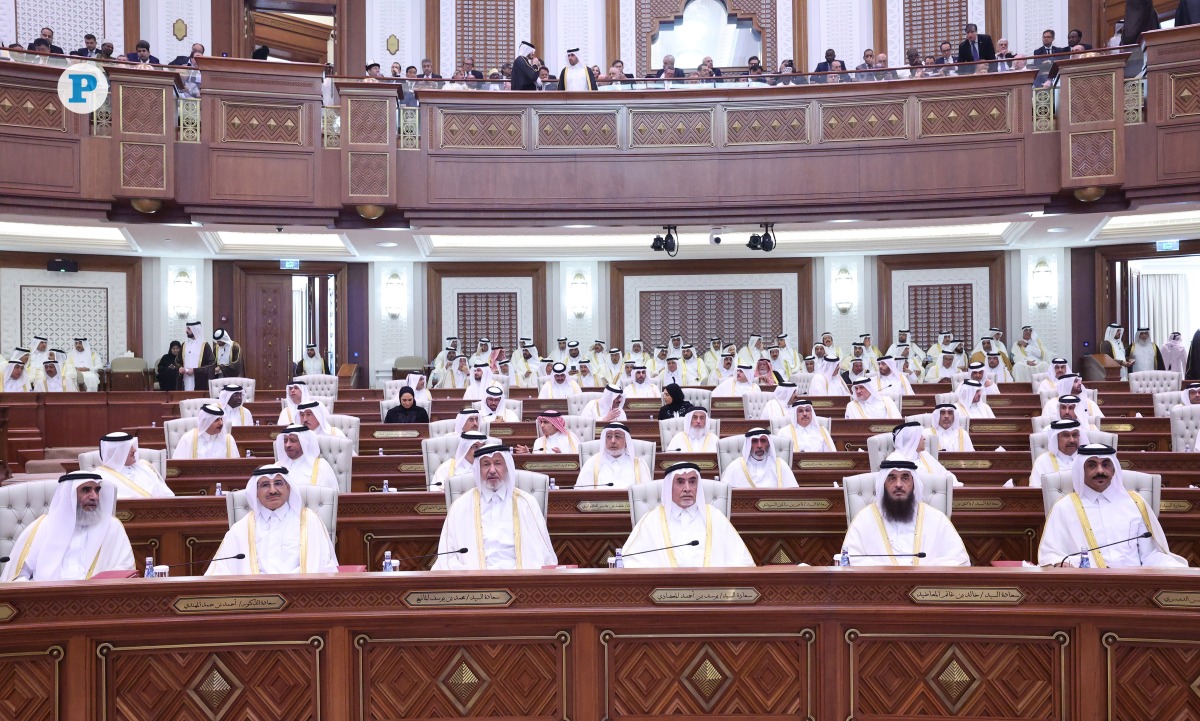 Shura Council members attending the session yesterday. Pic: Rajan Vadakkemuriyil/The Peninsula