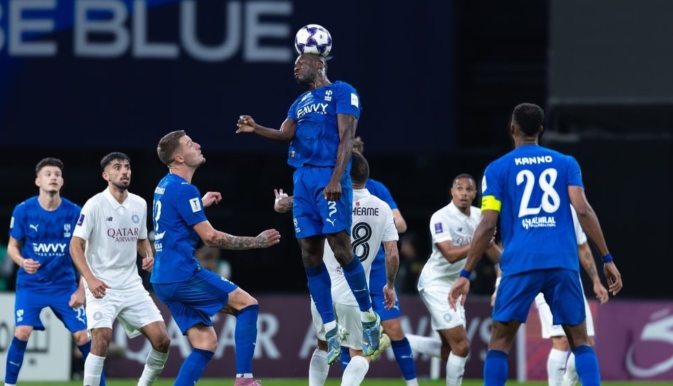 Action during the match between Al Sadd and Al Hilal yesterday.