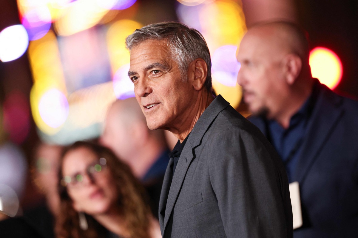 US actor George Clooney attends the AFI opening night premiere of