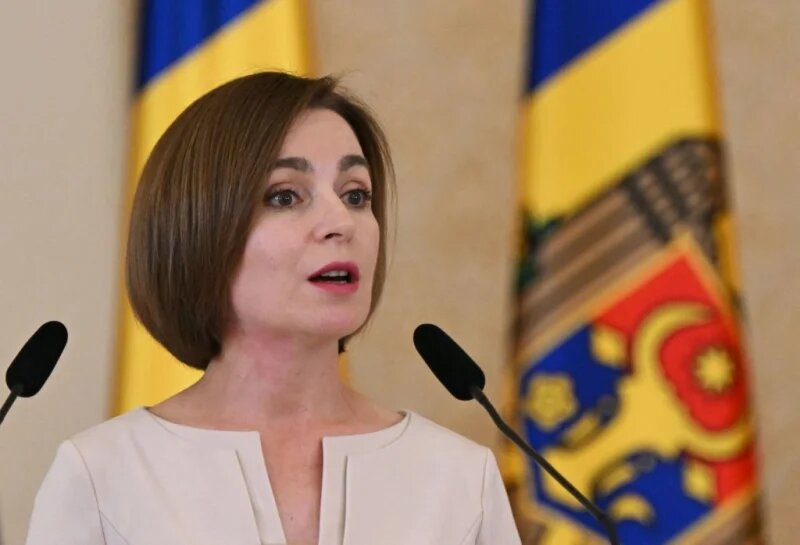 File photo of Moldovan President Maia Sandu.