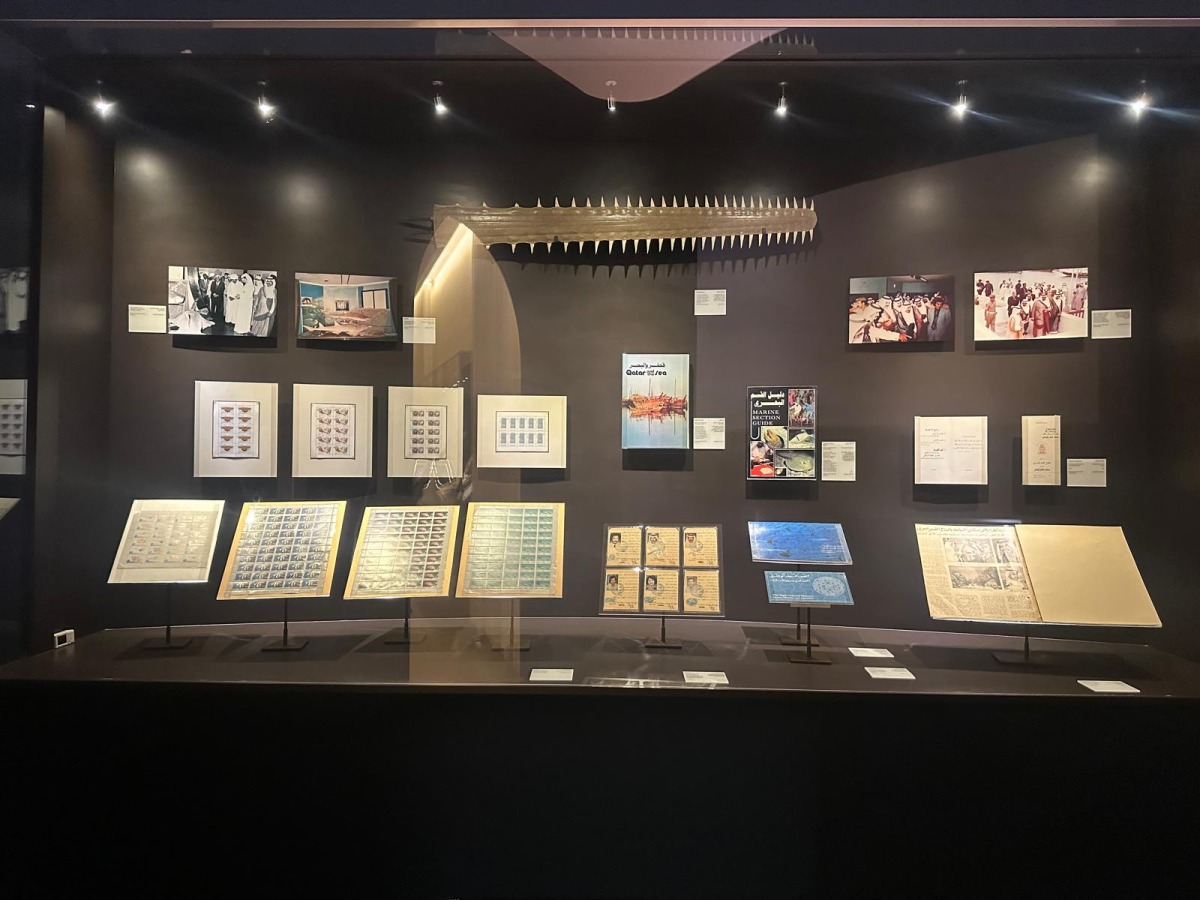 Items displaced in the exhibition at National Museum of Qatar, which reflects on the institution’s enduring role in preserving and narrating Qatar’s national story.