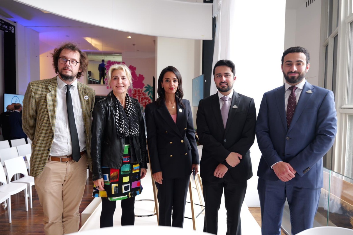 The QatarDebate team at Paris Peace Forum.