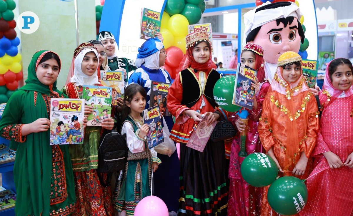 A group of children participating in the expo. Pictures: Rajan Vadakkemuriyil/The Peninsula 