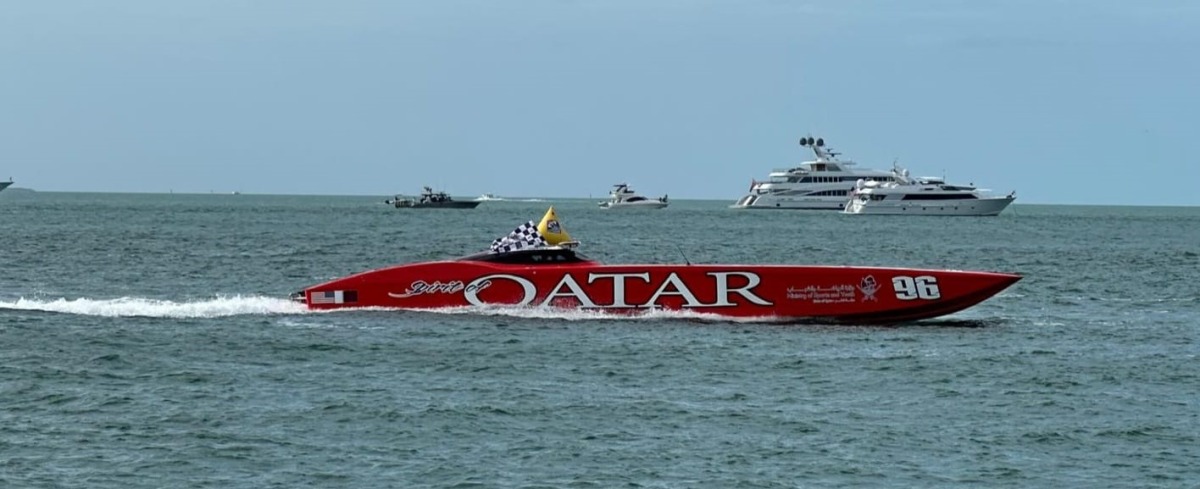 Spirit of Qatar 96 during the 44th Annual Offshore World Championship at Key West in Florida.