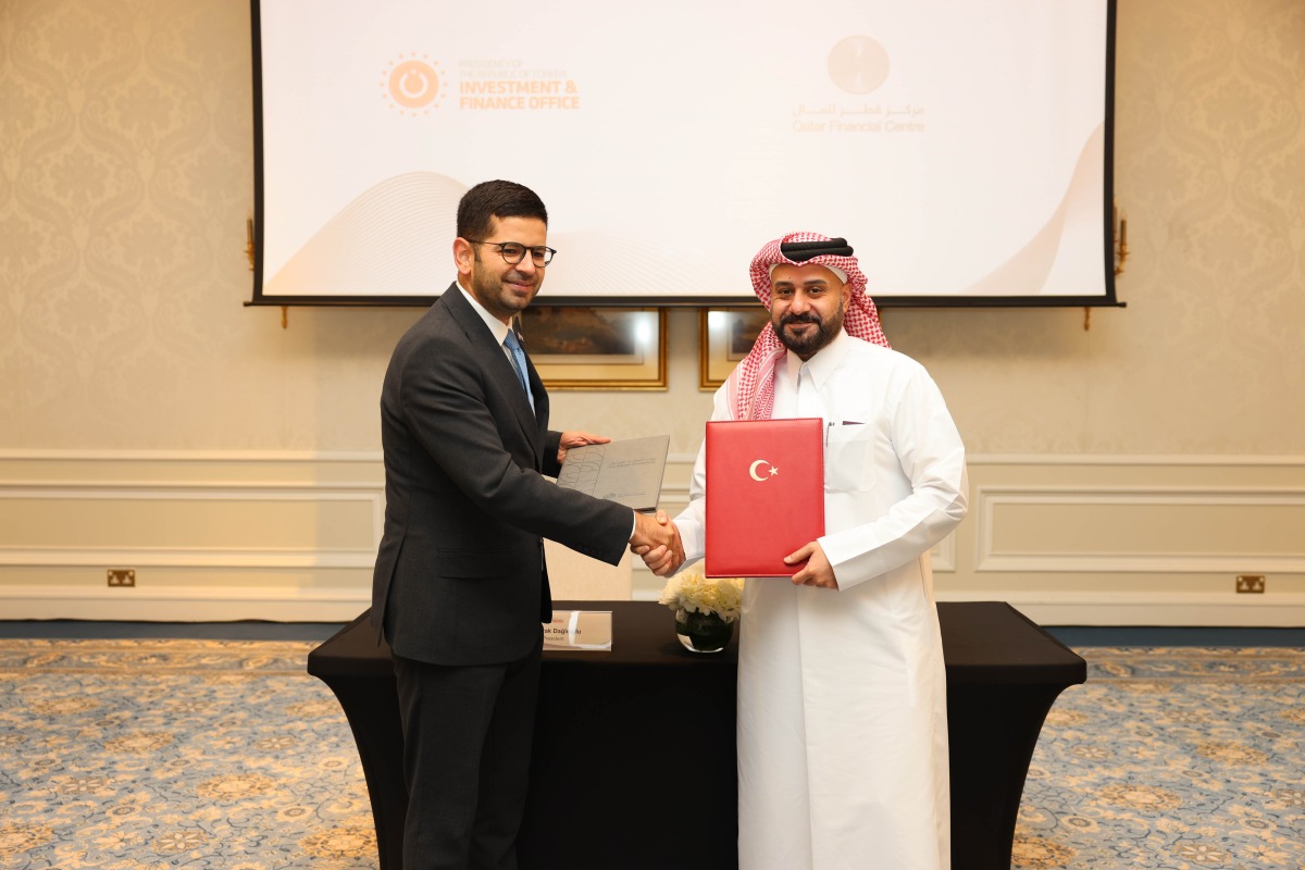 QFC CEO, Yousuf Mohamed Al-Jaida and President of IFOTP Ahmet Burak Dağlıoğlu.