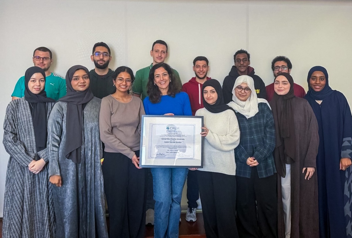 Student Success Services unit members with the award.