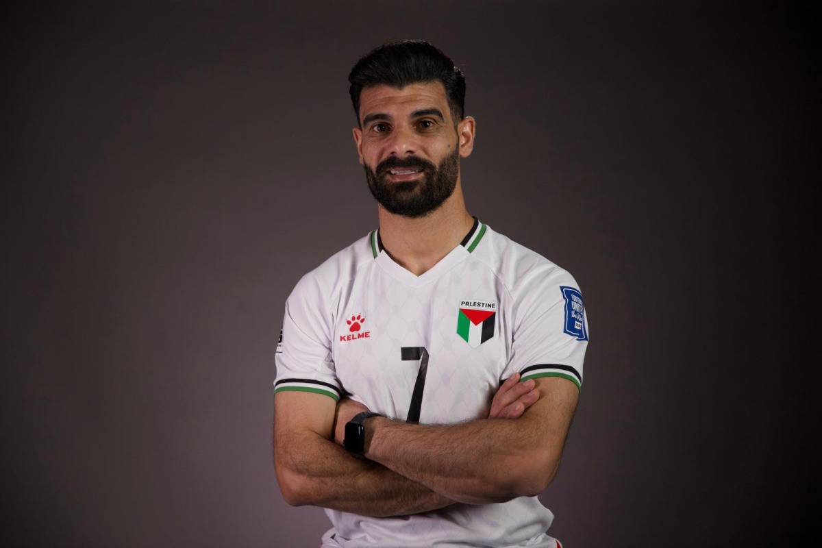 Mosab Al Battat, captain of the Palestinian national team