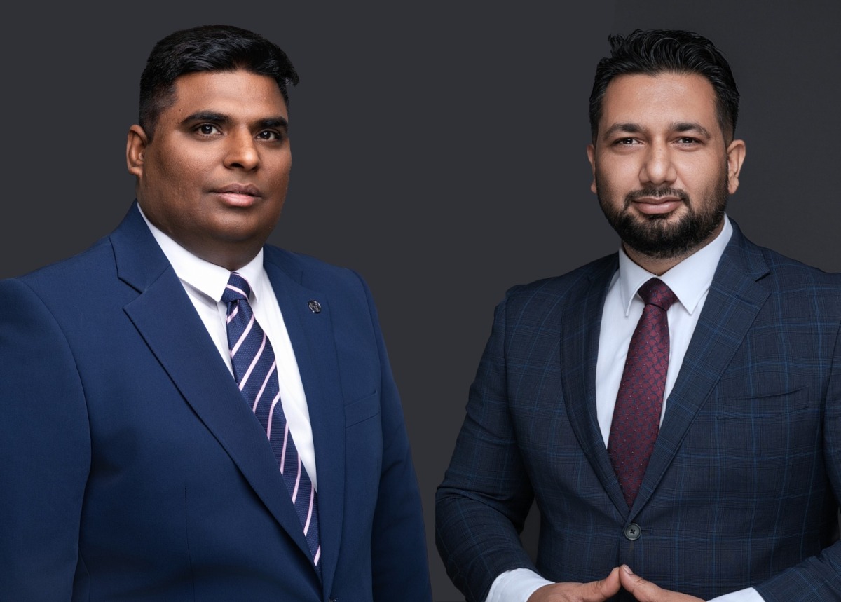 Chairman of DarkOcean Sagar Jadwani (left) with CEO Anupam Thakur