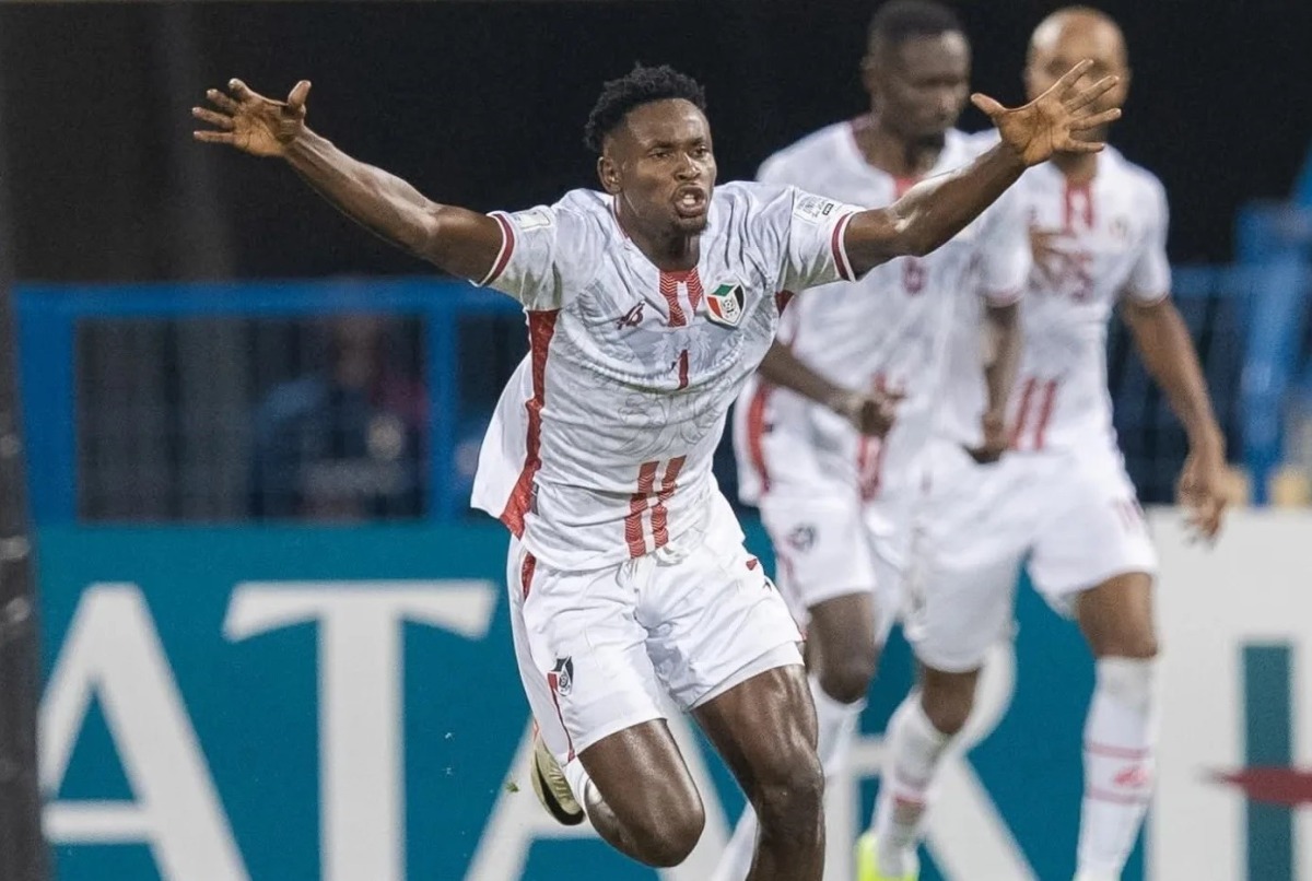 Sudan players celebrate after defeating Lebanon. PIC: SUDANFA