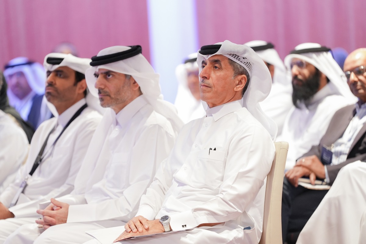 Undersecretary of the Ministry of Education and Higher Education H E Dr. Ibrahim bin Saleh Al-Nuaimi with other officials during the event.