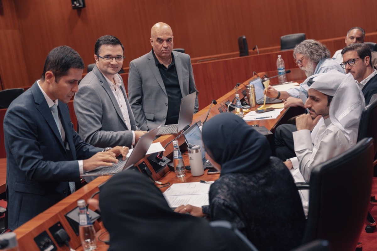 Students and school counsellors during the competition.