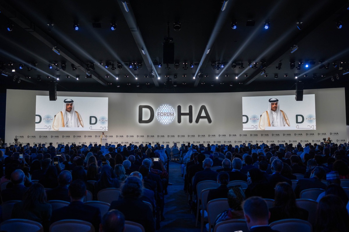  Amir HH Sheikh Tamim bin Hamad Al-Thani inaugurating the Doha Forum 2025