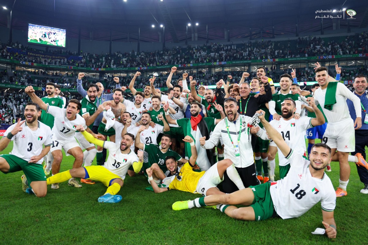 Palestine finished as group winners and are through to the quarter-finals of the FIFA Arab Cup for the first time in their history. 