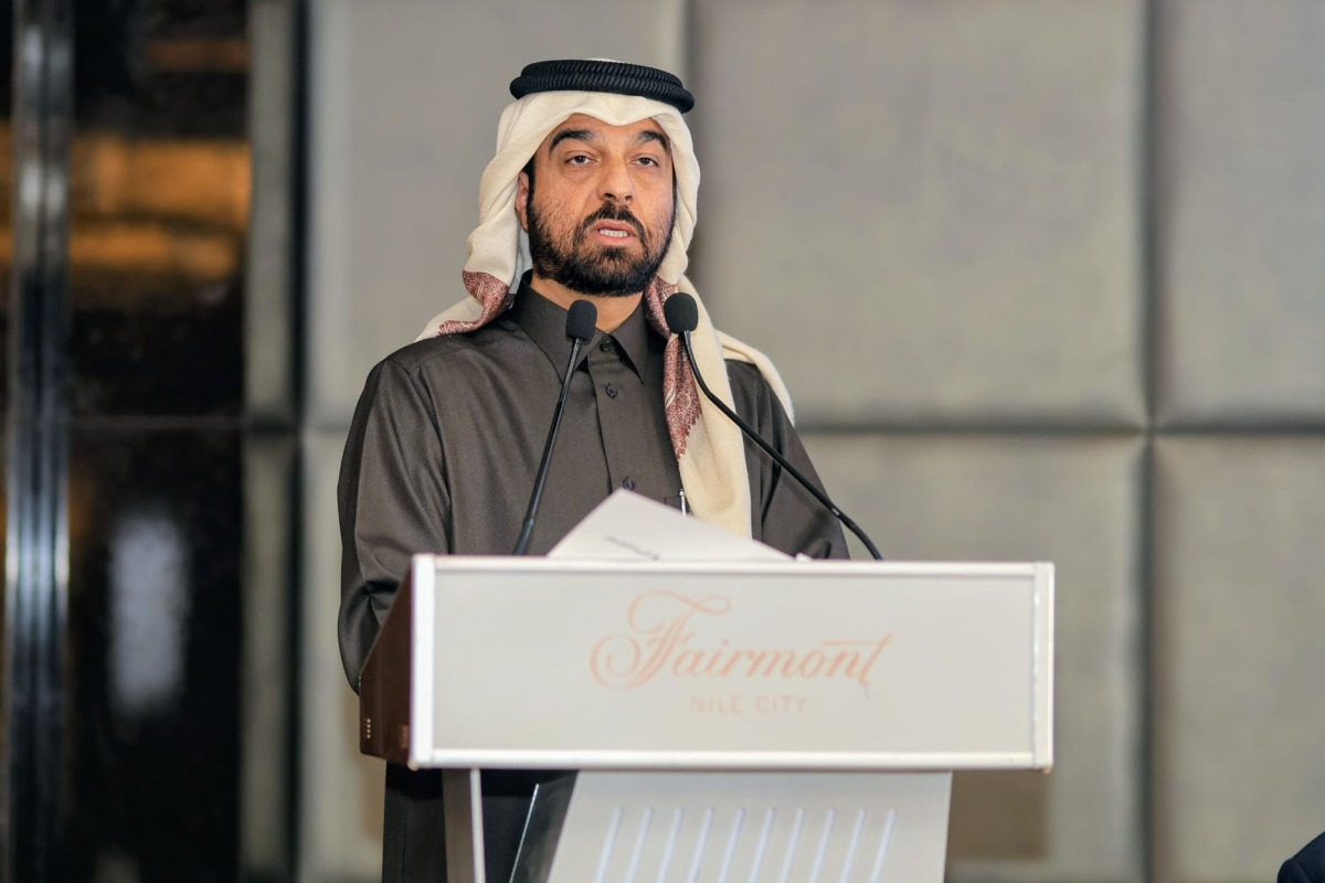 Secretary-General of the Doha-based Arab Network of National Human Rights Institutions H E Sultan bin Hassan Al Jamali addressing the ceremony.