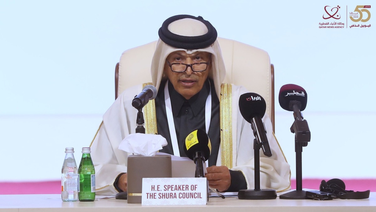 Speaker of the Shura Council H E Hassan bin Abdullah Al Ghanim