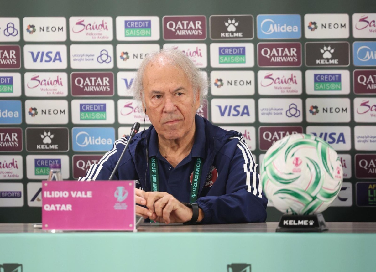 Qatar coach Ilidio Vale 
