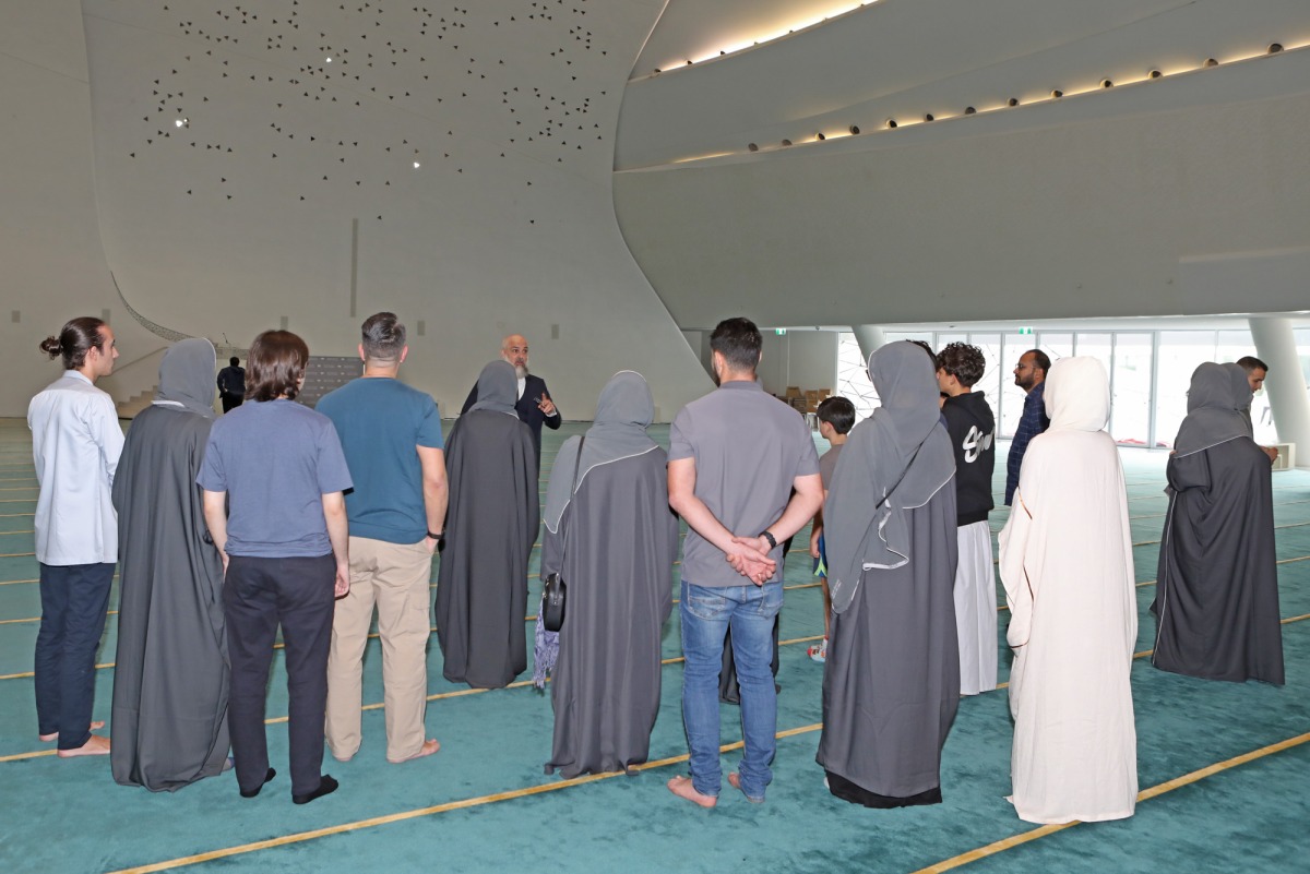 Visitors during the tour.