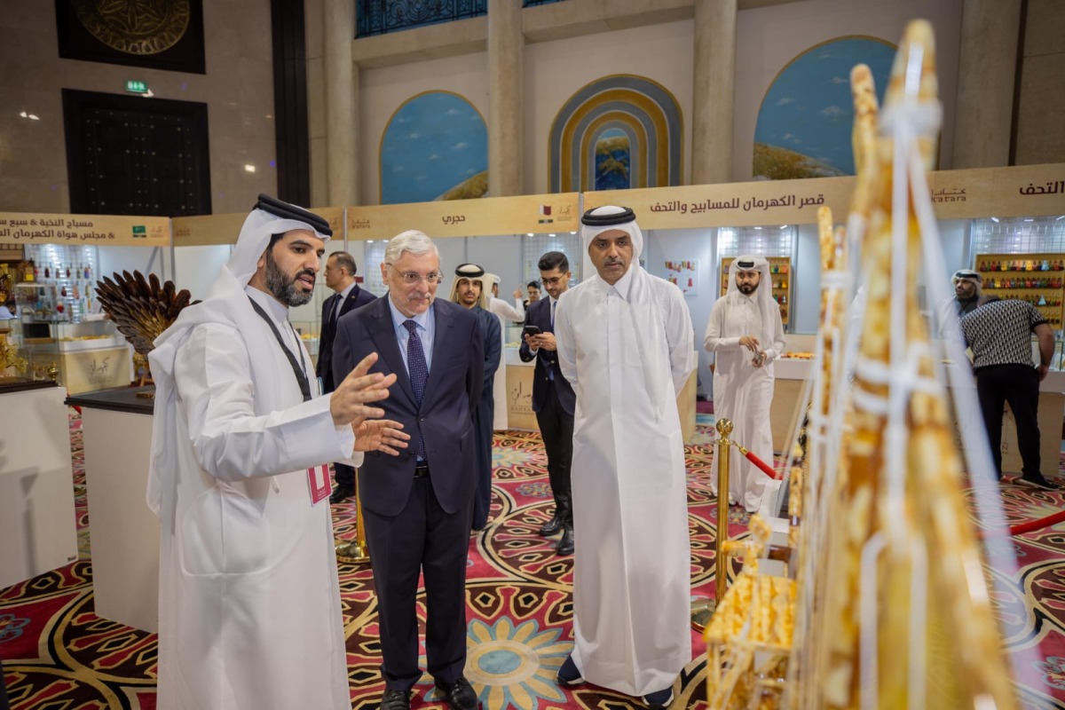 Officials during the exhibition
