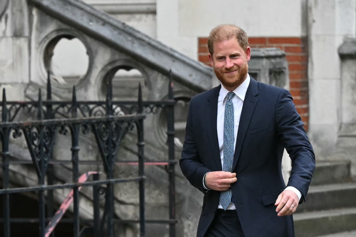 Britain's Prince Harry, Duke of Sussex leaves the High Court, in central London, on April 8, 2025 after an hearing about a decision of the British Government to downgrade his personal security during visits in Britain. Photo by JUSTIN TALLIS / AFP