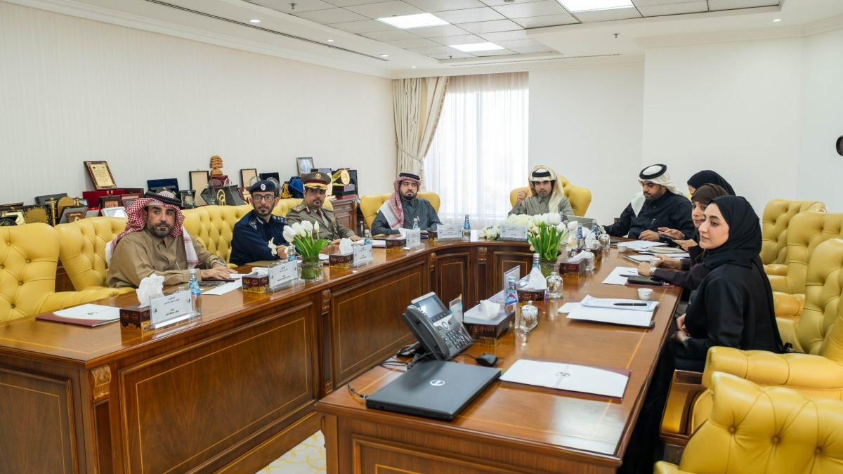 Officials during the meeting yesterday.  