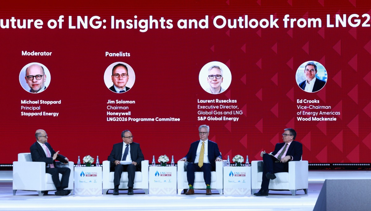 Panelists exchanging ideas during the panel discussion, yesterday. PIC: Rajan Vadakkemuriyil