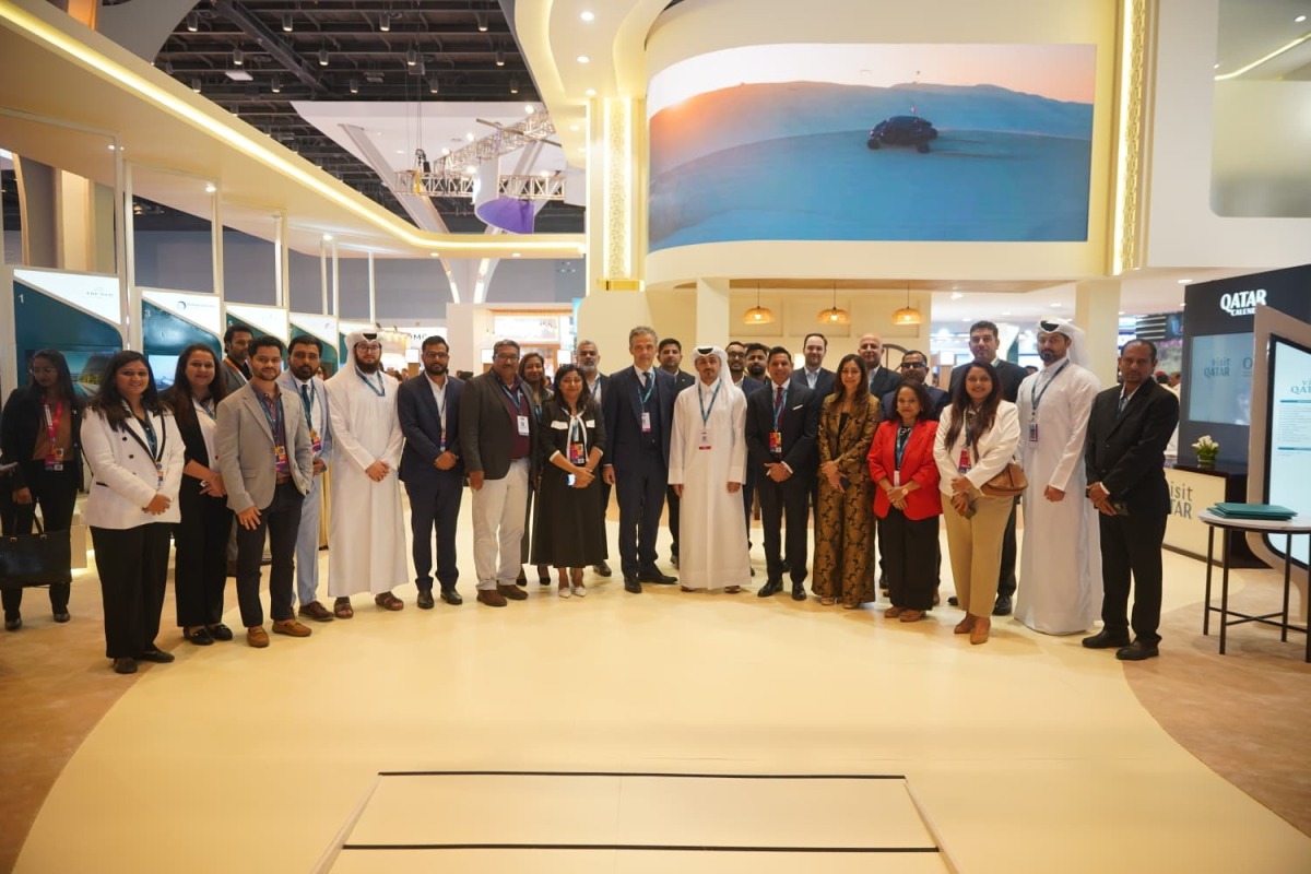 Visit Qatar officials during their participation at Outbound Travel Mart (OTM) Mumbai 2026.