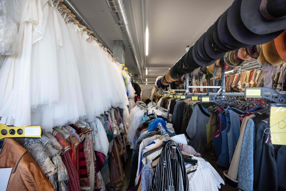 This photograph shows costumes items from the Geneva opera house stored at a warehouse near Geneva on February 5, 2026. (Photos by Harold Cunningham / AFP)