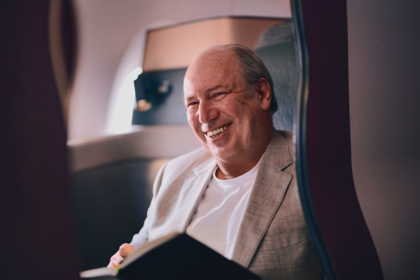 File photo of Hans Zimmer, property of Qatar Airways.