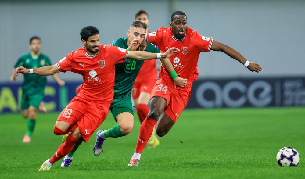 Action during the match. 