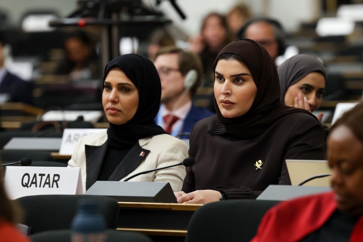 Minister of State for International Cooperation H E Maryam bint Ali bin Nasser Al Misnad participating in the high-level segment of the 61st session of Human Rights Council.
