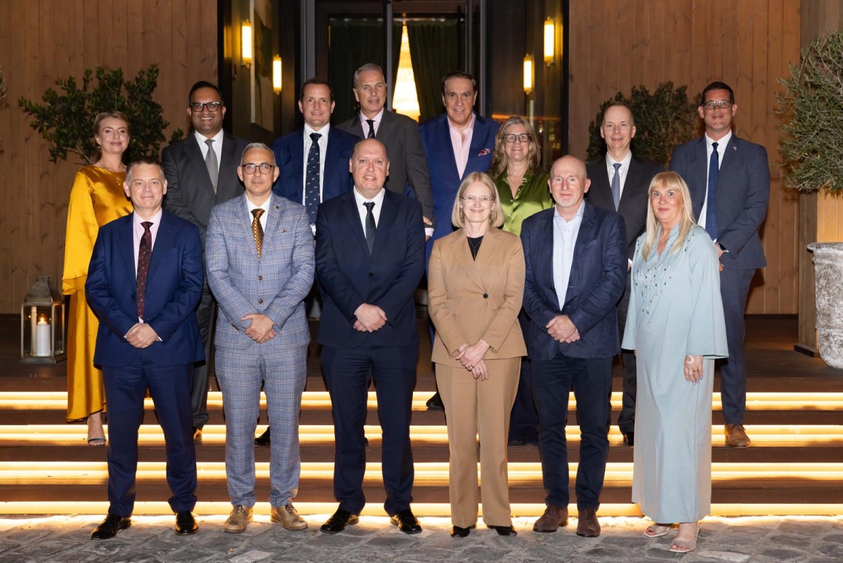 BCCQ Board Chairman Emad Turkman MBE, with other officials during Ramadan Iftar.