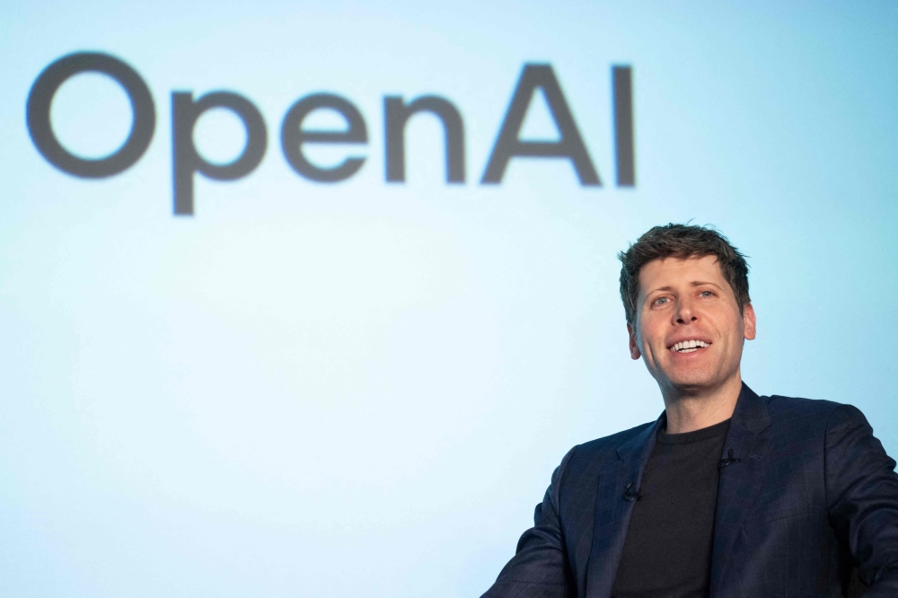 OpenAI CEO Sam Altman attends a talk session (Photo by Yuichi Yamazaki/ AFP