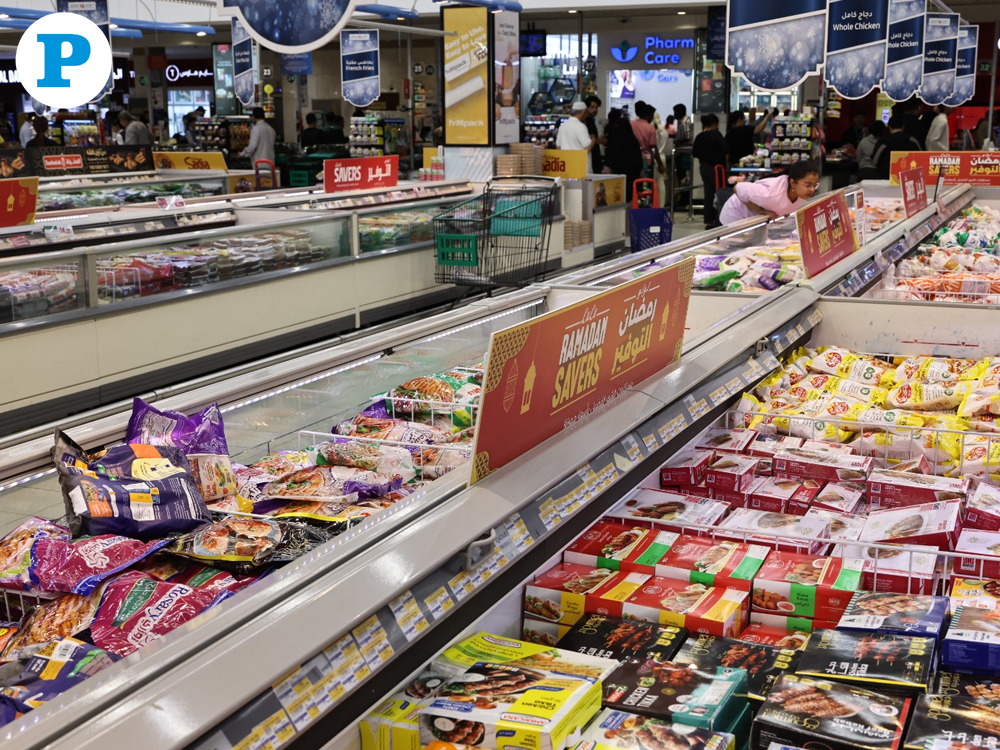 Frozen food items on display at a local hypermarket in Qatar. Pic by: Salim Matramkot/The Peninsula.