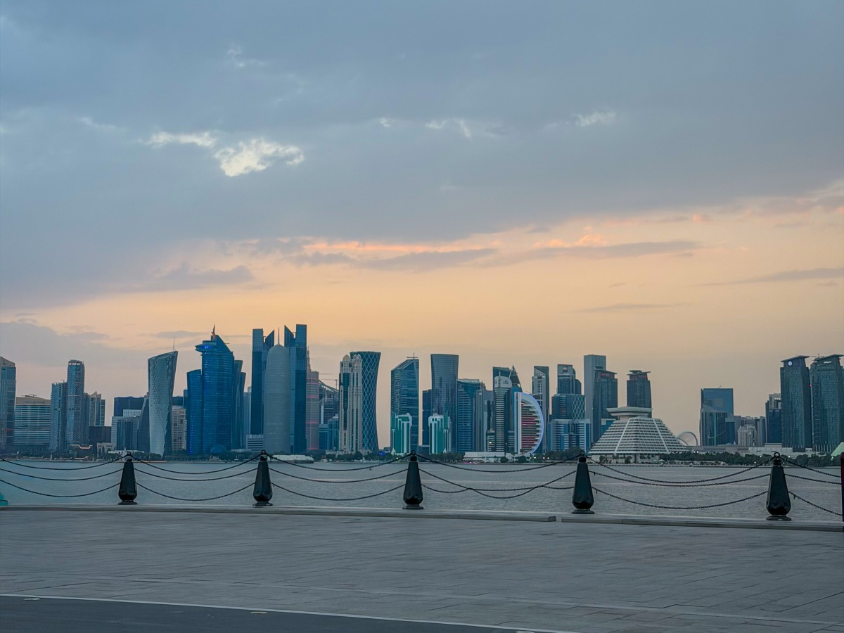 Doha Corniche on an overcast day. Picture clicked by The Peninsula reader Shafrin Karim 