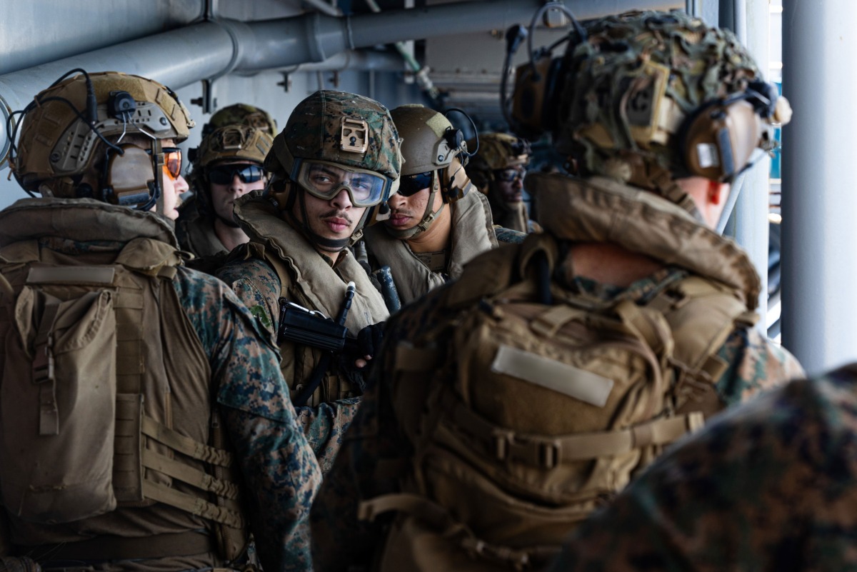 Marines and soldiers arriving. Picture: X / Centcom 