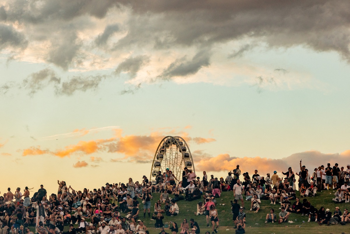 A general view of atmosphere during the 2026 Coachella Valley Music and Arts Festival on April 12, 2026 in Indio, California. Photo by Matt Winkelmeyer / GETTY IMAGES NORTH AMERICA / Getty Images via AFP