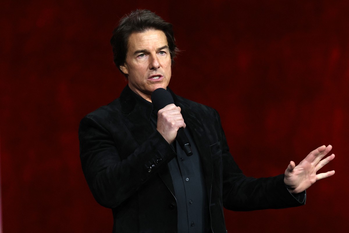 US actor Tom Cruise at CinemaCon at The Colosseum at Caesars Palace on April 14, 2026 in Las Vegas, Nevada. (Photo by Valerie Macon / AFP)
