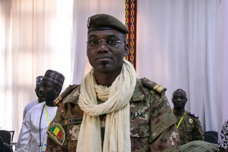 Colonel Sadio Camara, Minister of Defence and Veterans of Mali, was a central figure in Mali's military government [File: Fanny Noaro-Kabr/AFP]