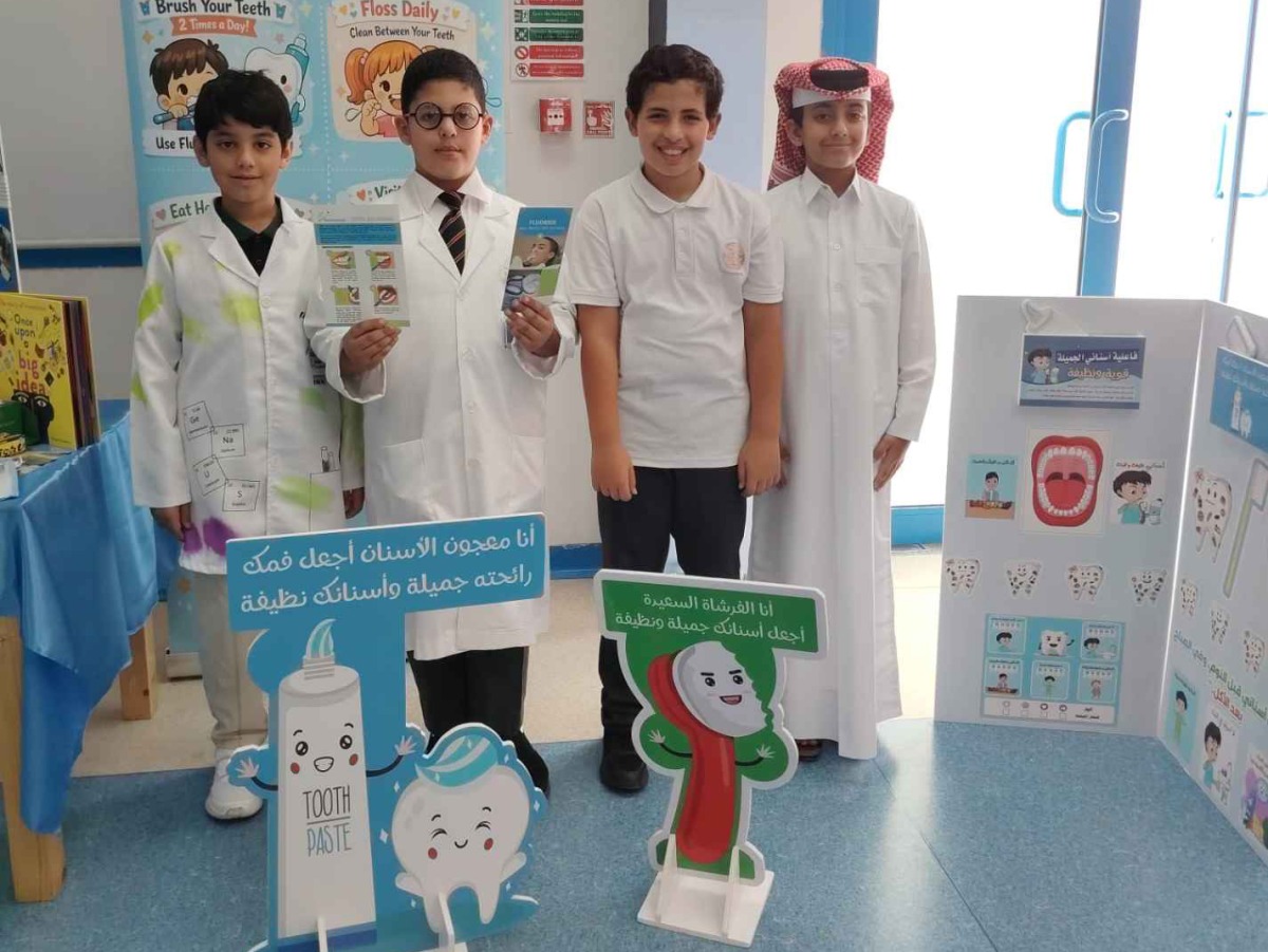  Students of Sherborne Qatar School for Boys during the Career Day.