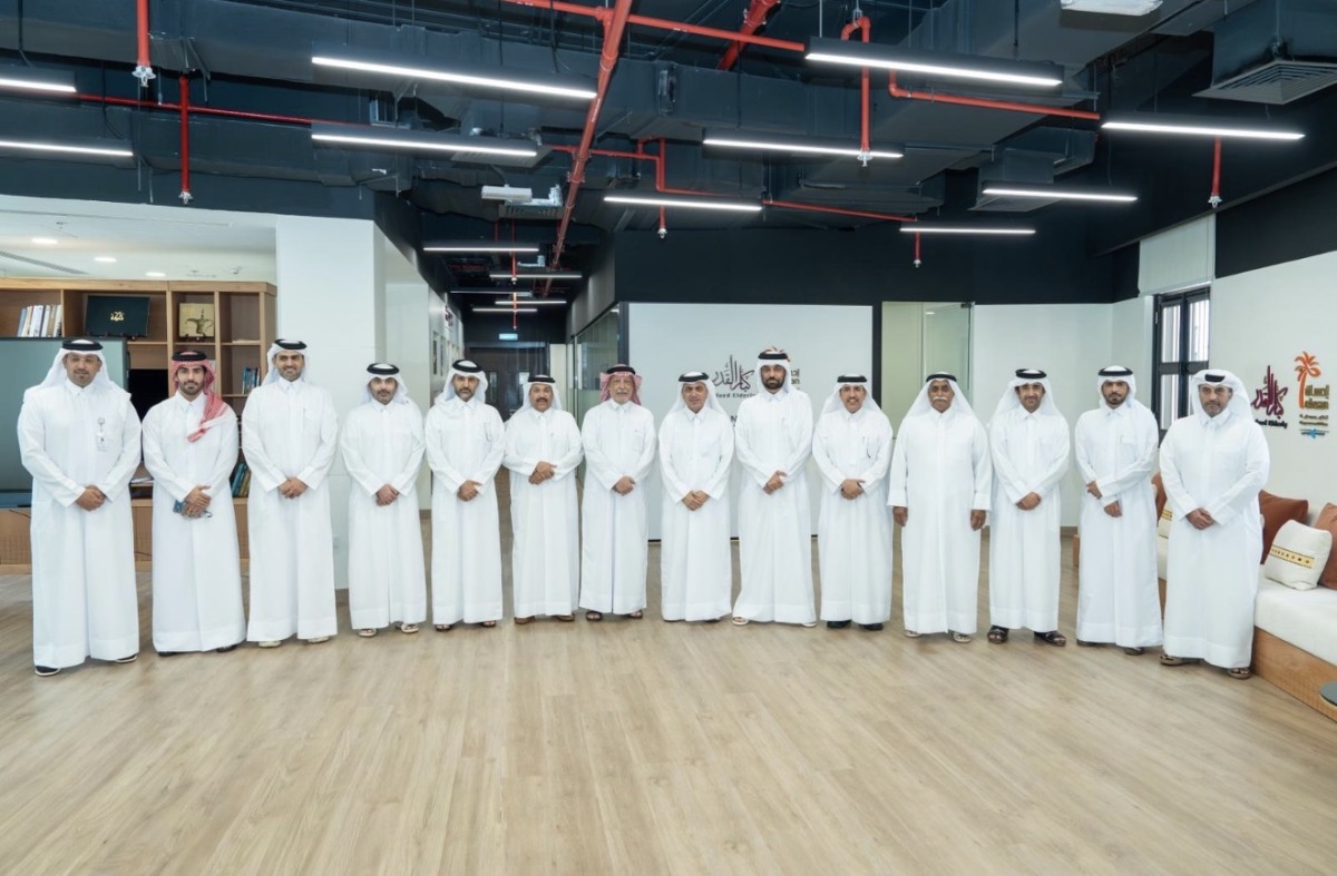 NHRC Secretary-General Sultan bin Hassan Al Jamali and other officials at the Kibar Al Qadr Majlis at Katara.