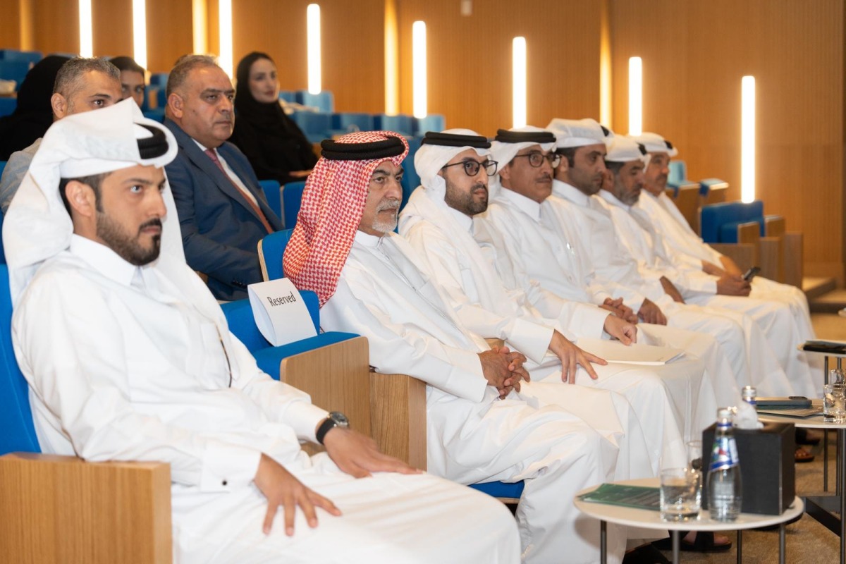 Assistant Undersecretary for Commercial Affairs at the Ministry of Commerce and Industry, H E Saleh Abdullah Al Manna with other officials during the event.